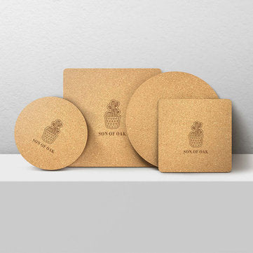 XiangEr 2PCS Natural Cork Multi-Purpose Pot Mat Plate Pan Pads From Kitchen Anti-heat... (SET: SET2)