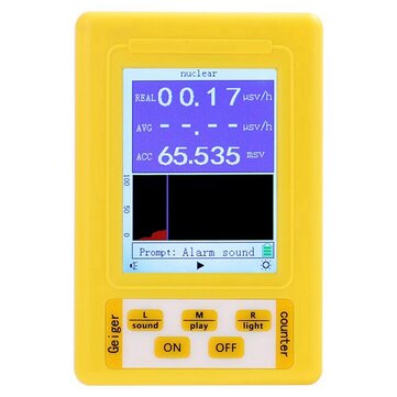 BR-9C 2-In-1 Handheld Portable Digital Display Electromagnetic Radiation Nuclear Radiation Detector