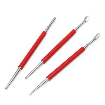 6Pcs Leather Craft Modelling Spoon Carving Stylus Tool Set