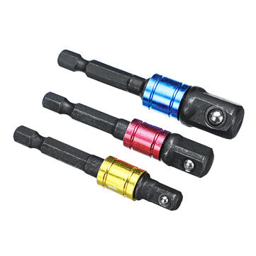 Drillpro 14Pcs Hexagon Handle Socket Wrench With Inner Hexagon Connector And 3Pcs 1/4" 3/8" 1/2" Ste