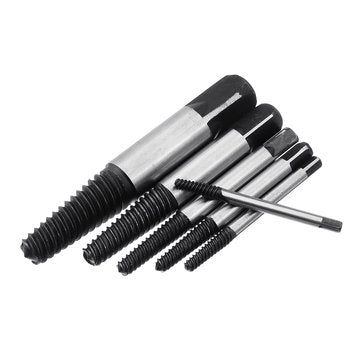 6pcs Damaged Screw Extractor Set Easy Out Broken Nut Screw Bolt Remover Kit