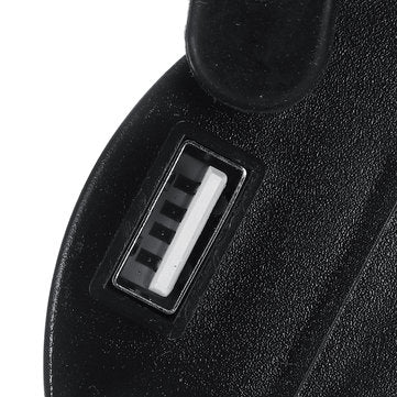 LED 5-in-1 9V-24V Night Vision USB Charger Time Water Temperature Voltage Display Meter Gauge For Au