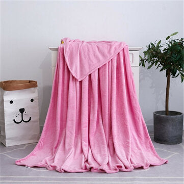Super Soft Faux Fur Fleece Throw Mink Large Sofa Bed Blanket (COLOR: PINK)