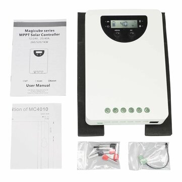 PowMr MPPT 20A 40A Solar Charger Controller 12/24V Intelligent Smart Solar Panel B... (CURRENT: 40A)