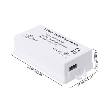 Zig.Bee AC85-265V 10A On/Off Controller Smart Light Switch Remote Control Home Module Work With Alex