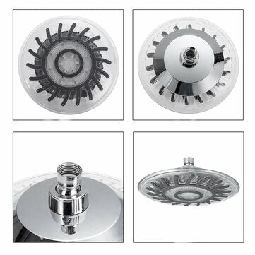 8 inch LED Round Shower Head Rain Shower Shower Head Temperature Changing