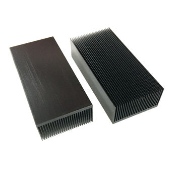 Black Aluminum Profile Close-tooth Heat Sink 69x37x100mm 69x37x150mm 69x37x200mm (LENGTH: 100MM)