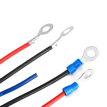 12V Car Universal Fog Light Wiring Kit Round Switch With Red LED Lamp