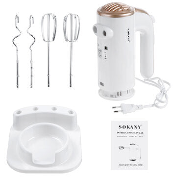 SOKANY SK-935 Speed Auto Electric Blender 220V 500W Eggs Beater Food Dough Mixer Whisk Batter for Ki