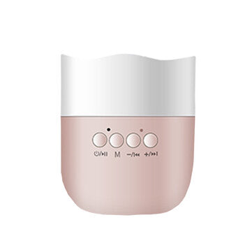 Mini Wireless bluetooth Speaker Warm White USB Portable LED Night Lamp Candle Ligh... (COLOR.: PINK)