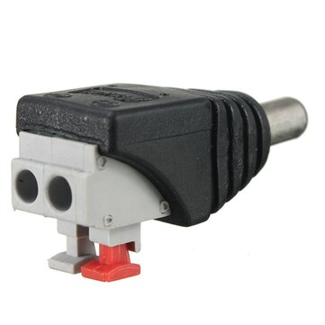 10PCS LUSTREON Male&Female Connectors DC 5.5*2.1mm Power Adapter Plug Cable for LED Strips 12V