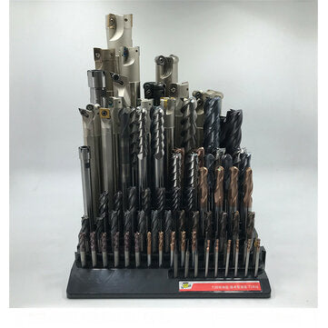 70x220x200mm Plastic Milling Cutter Storage Box Tap Reamer Turning Tool Holder Drill Bits Storage CN