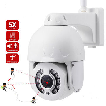 SD25W 5MP 5 x Optical Zoom PTZ WiFi IP Camera Waterproof Auto Tracking IR 40M H.265... (PIXEL: 2MP)