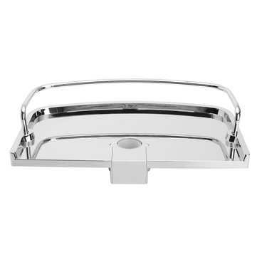 Bathroom Pole Drain Shelf Shower Storage Caddy Rack Organiser Tray Holder (SIZE: 24MM)