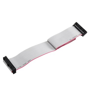 5Pcs 2.54mm FC-24P IDC Flat Gray Cable LED Screen Connected to JTAG Download Cable