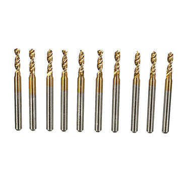 10pcs 3.175mm Shank 2.5mm HSS Titanium Coated Drill Bits PCB Drill