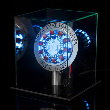 MK1 Aluminum Alloy Tony 1:1 Arc Reactor DIY Model Kit LED Chest Lamp USB Movie Props Gifts Science T