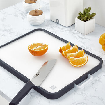 HUOHOU Cutting Board Stainless Steel PP Double-sided Cutting Board Food Grade Material PP Surface Ki