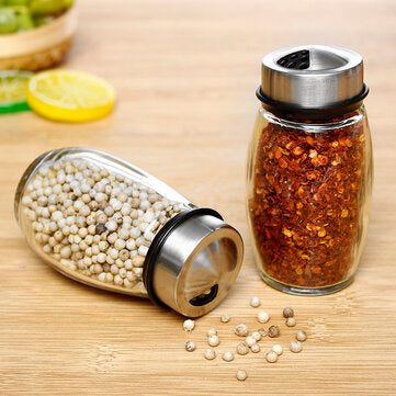 Rotatable Spice Kitchen Storage Rack Stand Holder + 6 Bottles Seasoning Organizer Shelf