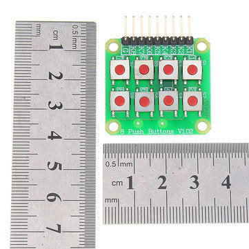 10pcs Micro Switch 2x4 Matrix Keyboard 8 Bit Keyboard External Keyboard Expansion Board Module Geekc