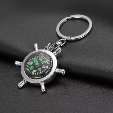 New Helmsman Compass Key Keychain Top Quality Fashion Key Chain for Lettering Men Women Best Birthda