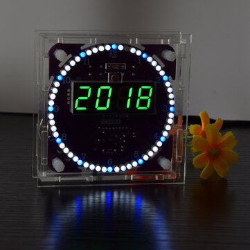 Geekcreit Fourth Generation DIY EC1838B DS3231 Light Co... (DESIGN: GREENDIGITALTUBEBLUE&WHITELED)
