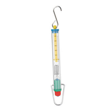 Mechanical Scale Plastic Transparent Spring Scale Spring Balance 5N With Hanging Hook Spring Dynamom