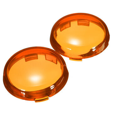 Motorcycle Turn Signal Light Lens Cover For Harley Dyna Softail Sportster 1986-2015 (COLOR.: AMBER)