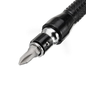 Drillpro 1/4 Inch L shaped Screwdriver Bits Wrench with 10Pcs Screwdriver Bits