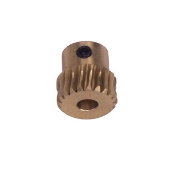 Modulus 0.5 Small Reduction Ratio 1:10 Motor Output Copper Worm Gear (TYPE: TYPEA)