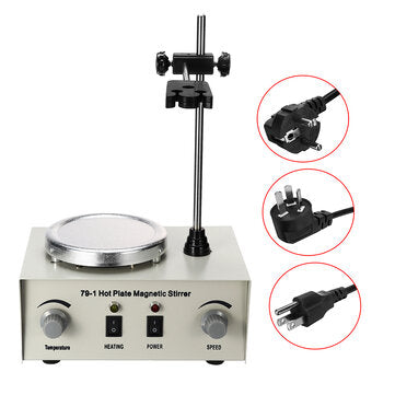 79-1 1000ML Hot Plate Magnetic Stirrer Lab Heating Mixer Temperature Speed Adjustable (PLUG: USPLUG)