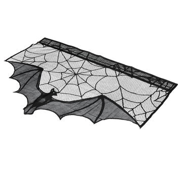 Halloween Bat Lace Props Table Lamp Window Curtain Fireplace Cloth Home Decorations