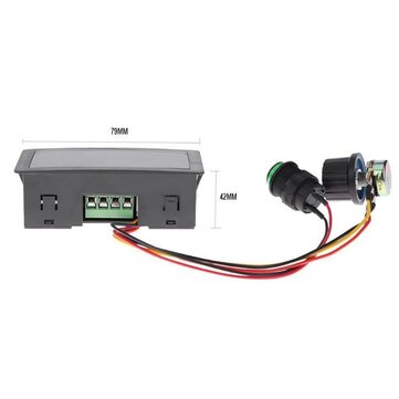 CCM5D 240W 0.56 inch 3-digit LED Display Digital 6V 12V 24V PWM DC Motor Controller Variable Speed R