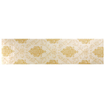 53cmx10M 3D Wallpaper Roll Non-woven European Gold Damask Embossed Textured (COLOR: YELLOW)