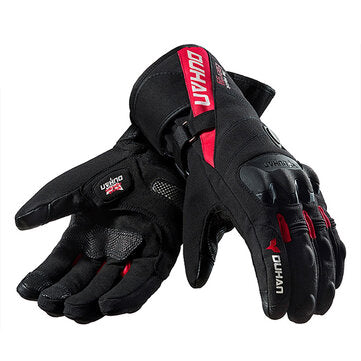 DUHAN Motorcycle Gloves Winter Electric Heating Waterproof Gloves Touch Sc... (SIZE: L | COLOR: RED)