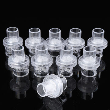 10Pcs Disposable One-way CPR Mask Training Valves Mouthpieces Micromask (SIZE: #4)