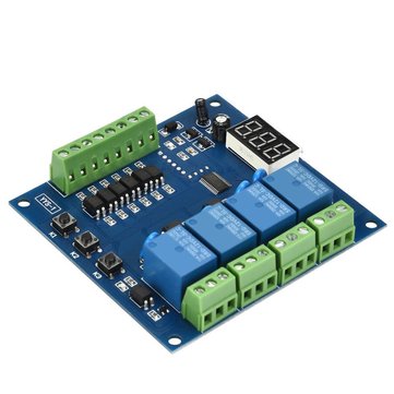 YYS-1 Programmable 4 Channel LED Relay Module Signal Trigger Delay Timer Relay PLC... (VOLTAGE: 12V)