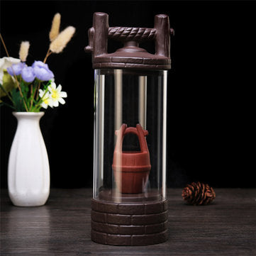 Retro Dragon Backflow Incense Burner Ceramic Decoration Glass Circle