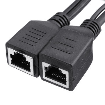 6pcs POE Adapter Cable Tape Screened POE Switch Cable POE Splitter Injector Power Supply 12V Synthe