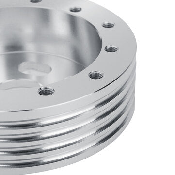 Chrome Steering Wheel Extension Hub Spacer For 6 Hole Steering Wheel to 3 Hole Adapter