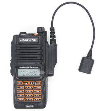 Adapter Cable Baofeng UV-9R Plus UV-XR Waterproof to 2 Pin Suitable for UV-5R UV-82 UV-S9 Walkie Tal