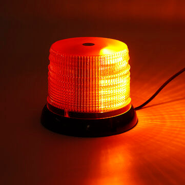 72 LED Magnetic Flashing Amber Beacon Warning Emergency Rotating Strobe Light