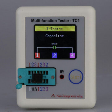 DANIU LCR-TC1 1.8inch Colorful Display Multifunctional TFT Backlight Transistor Tester for Diode
