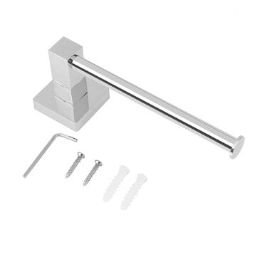 Stainless Steel Wall Mounted Toilet Paper Tissue Holder Self Bathroom Towel Rack