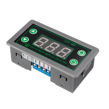 ZK-KTD4 DC 5-30V 15A 1S-999Min MOS Switch Trigger Cycle Timing Delay Module Solenoid Valve Control 5