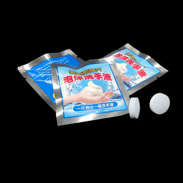 10 PCS Effervescent Tablets With Soap Dispenser Bottle Germicidal Antibacterial Hand Sanitizer Table