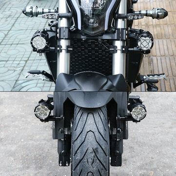 M8 M6 Screws Spotlight Bracket LED Headlight Mounting Holder Motorcycle Fork Shock Absorber Post Sup