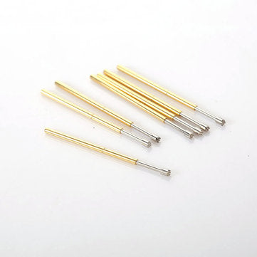 P100-H2 Spring Test Probe Length 33.35mm With Sharp Angle Needle Head Brass Electrical Instrument To