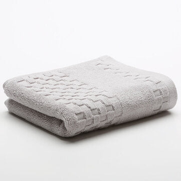 KC-BR226 Pure Thicken Super Absorbent Towel 100% Cotton Hand Beach Towels Pattern (COLOR.: GREY)