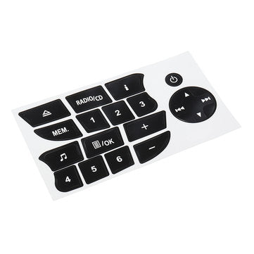 CD Radio Audio Button Repair Decals Car Stickers For Renault Clio and Megane 2009-2011